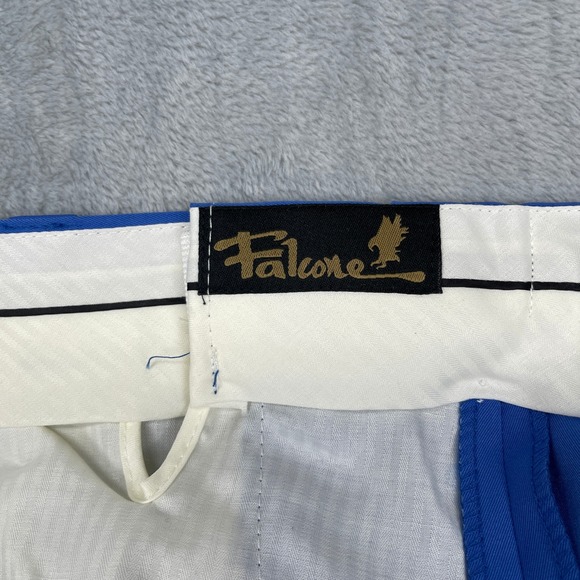 VTG Falcone Dress Pants Men's Size 40W 46L Blue Utility Press Polyester NEW - Picture 3 of 7
